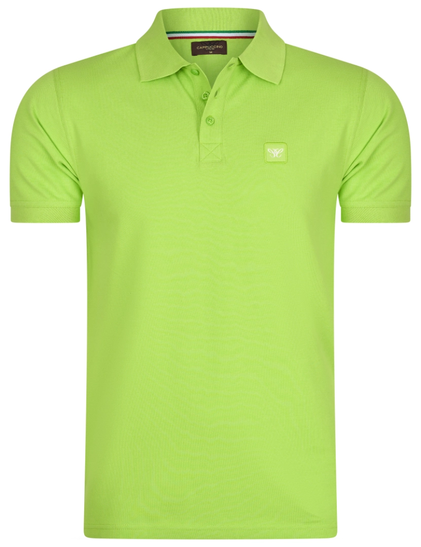 imagem de Cappuccino Italia Polo Plain Pique Verde2