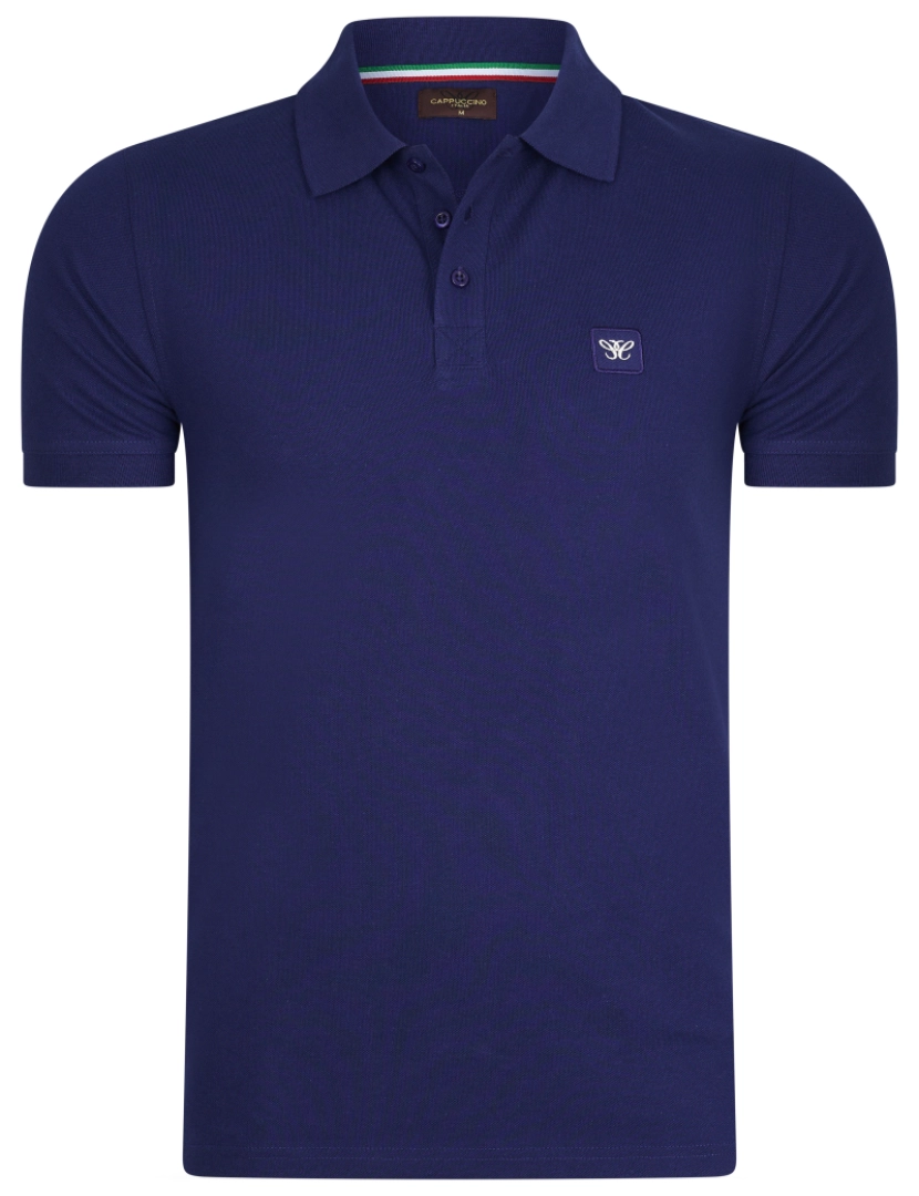 Cappuccino Italia - Cappuccino Italia Polo Plain Pique Azul