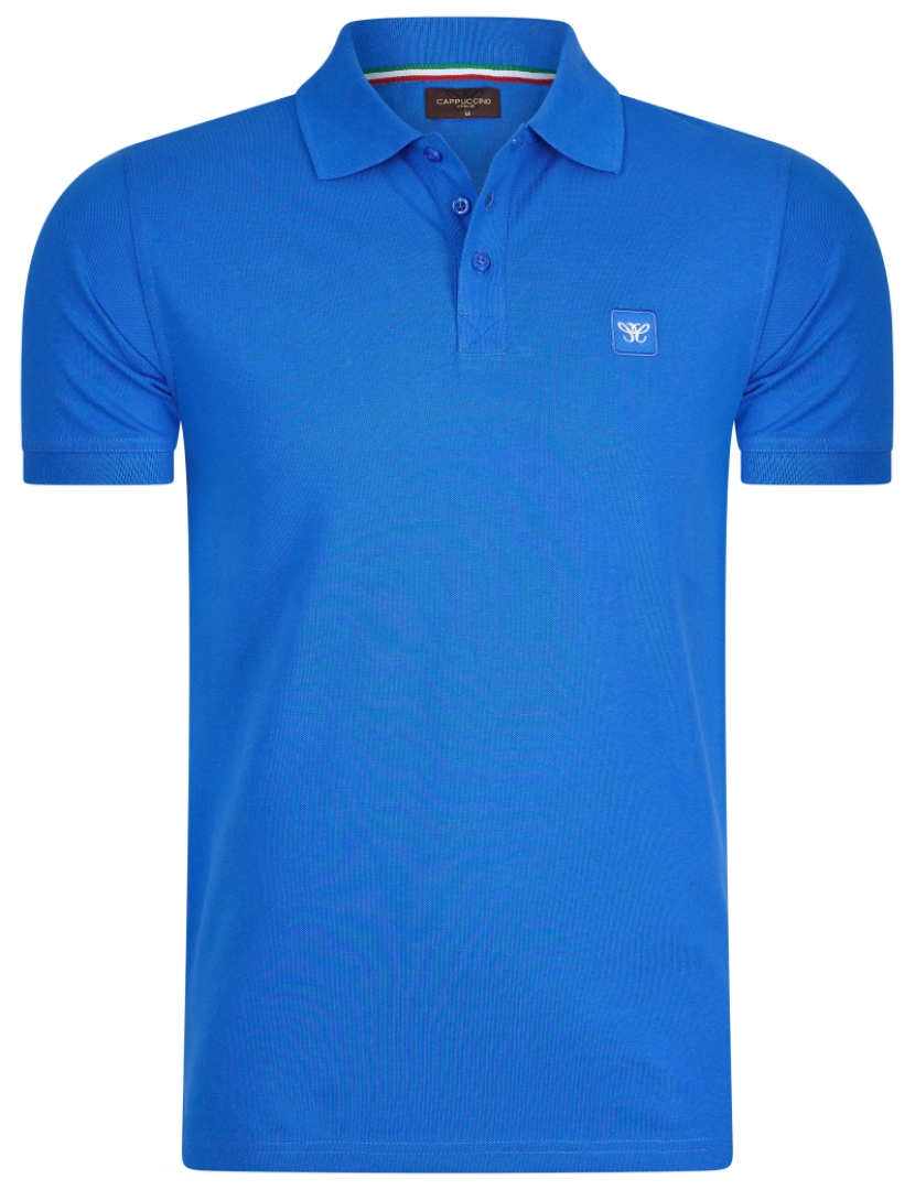 Cappuccino Italia - Cappuccino Italia Polo Plain Pique Azul