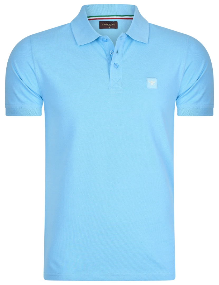 Cappuccino Italia - Cappuccino Italia Polo Plain Pique Azul