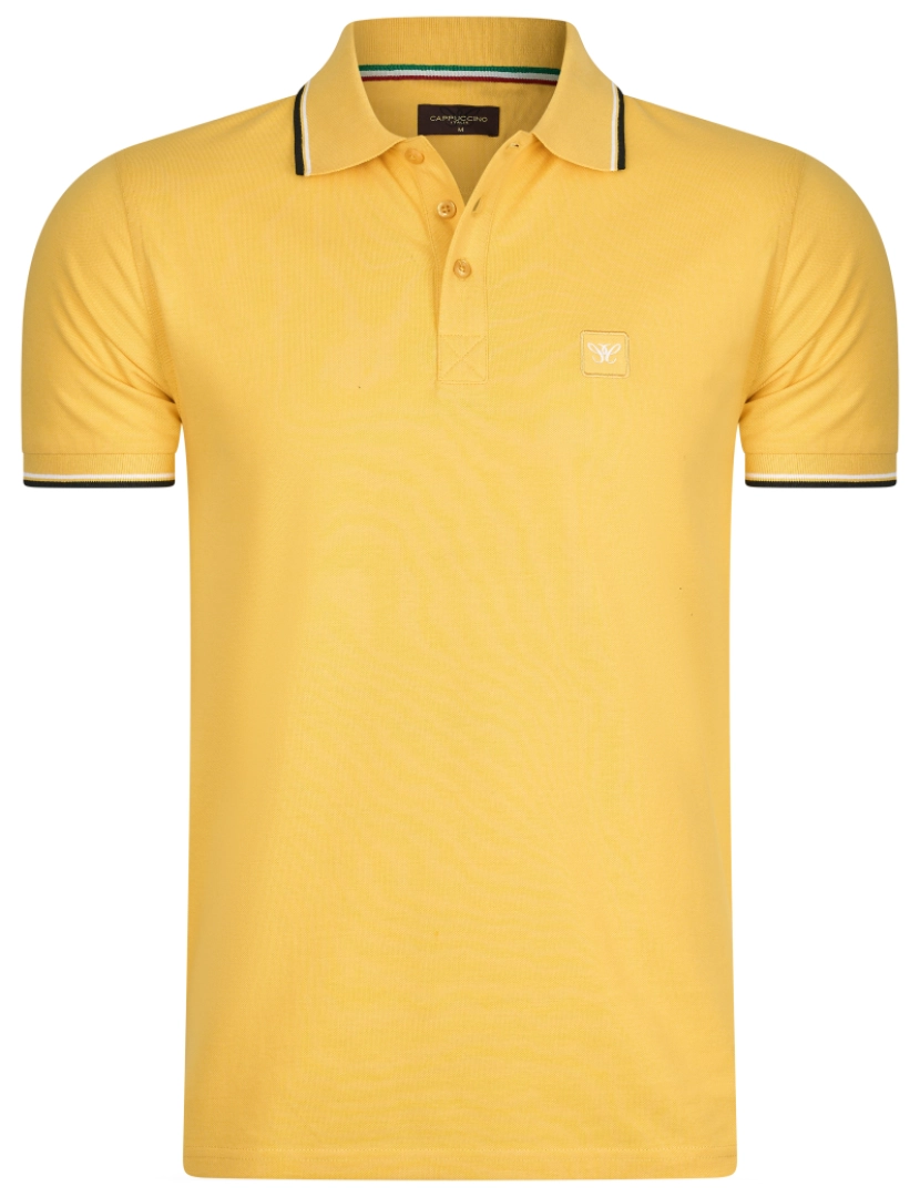 imagem de Cappuccino Italia Polo Applique Pique Amarelo1