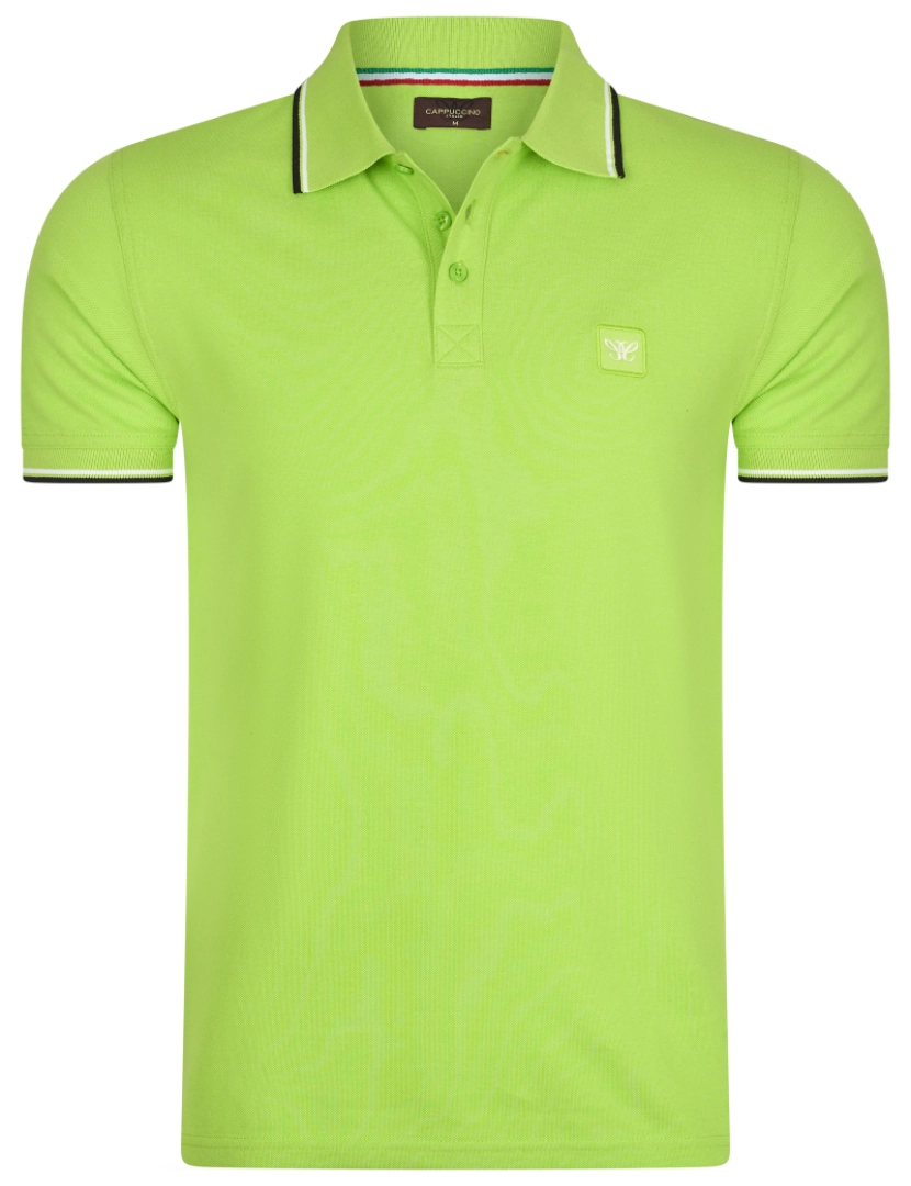 imagem de Cappuccino Italia Polo Applique Pique Verde1