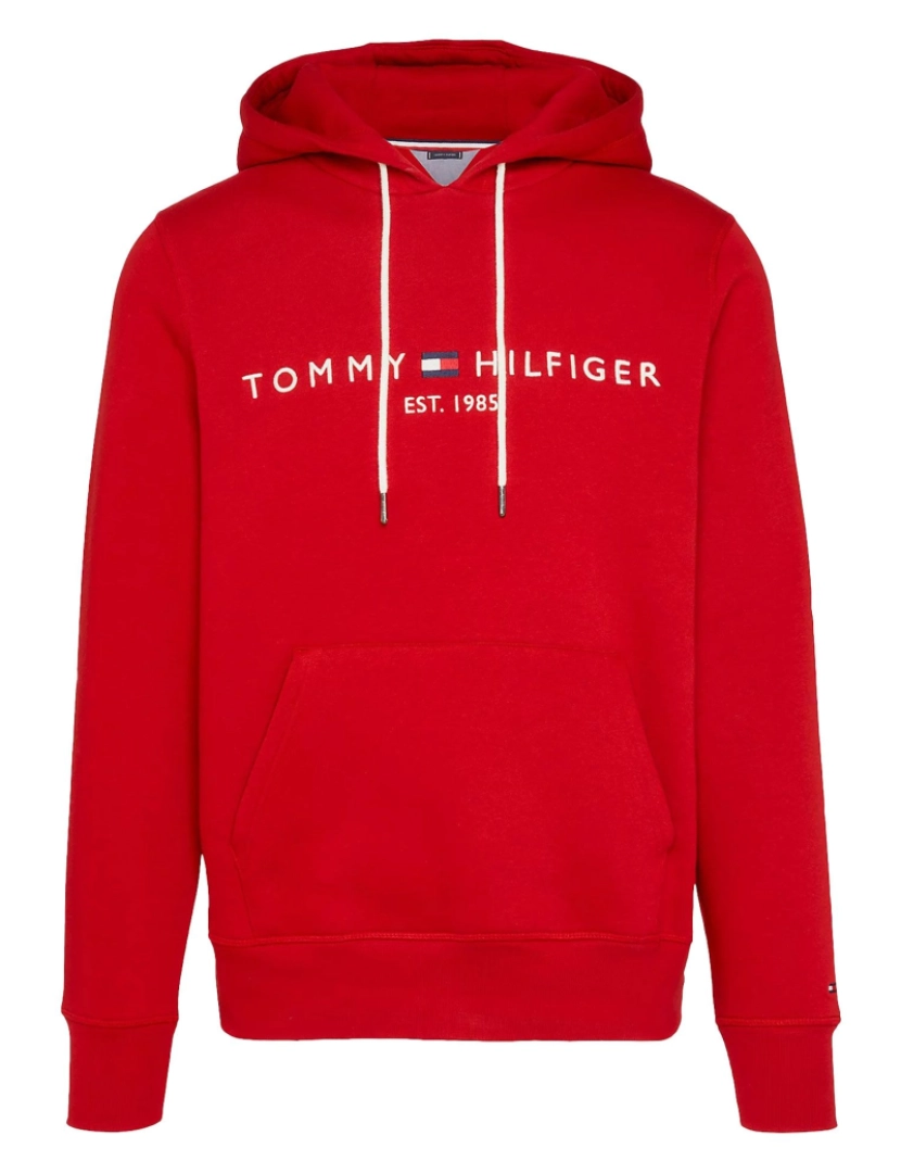 Tommy Hilfiger - Tommy Hilfiger Logo Hoodie Vermelho