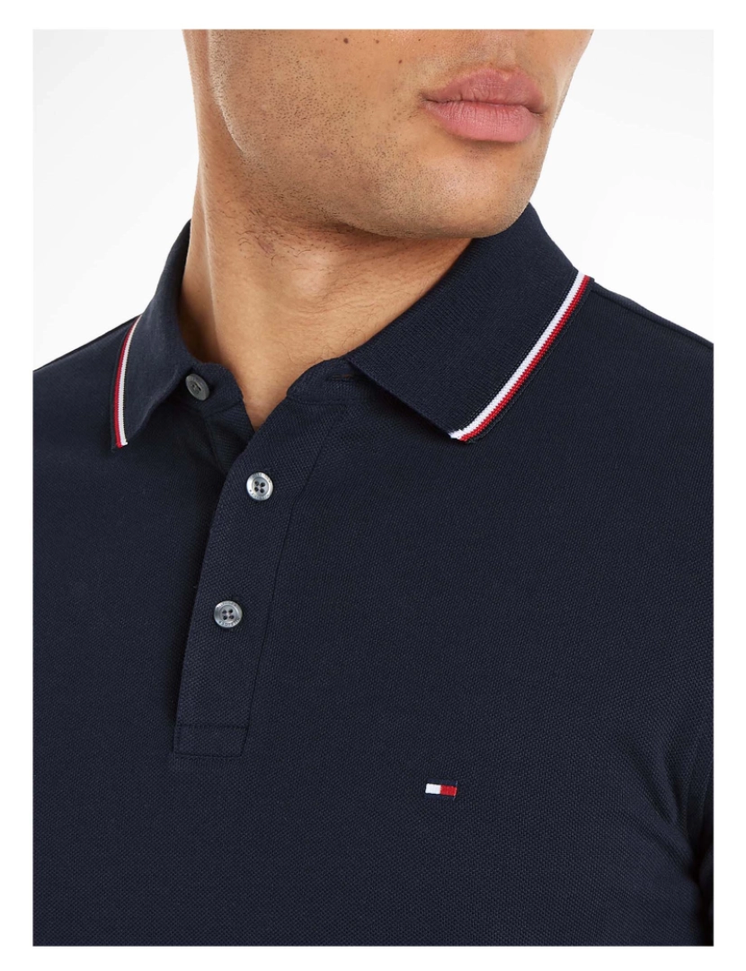 imagem de Tommy Hilfiger Rwb Tipped Slim Polo Azul5