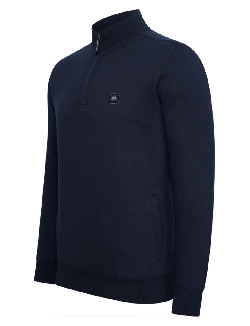 Cappuccino Italia - Cappuccino Italia Zip Sweater Navy Azul