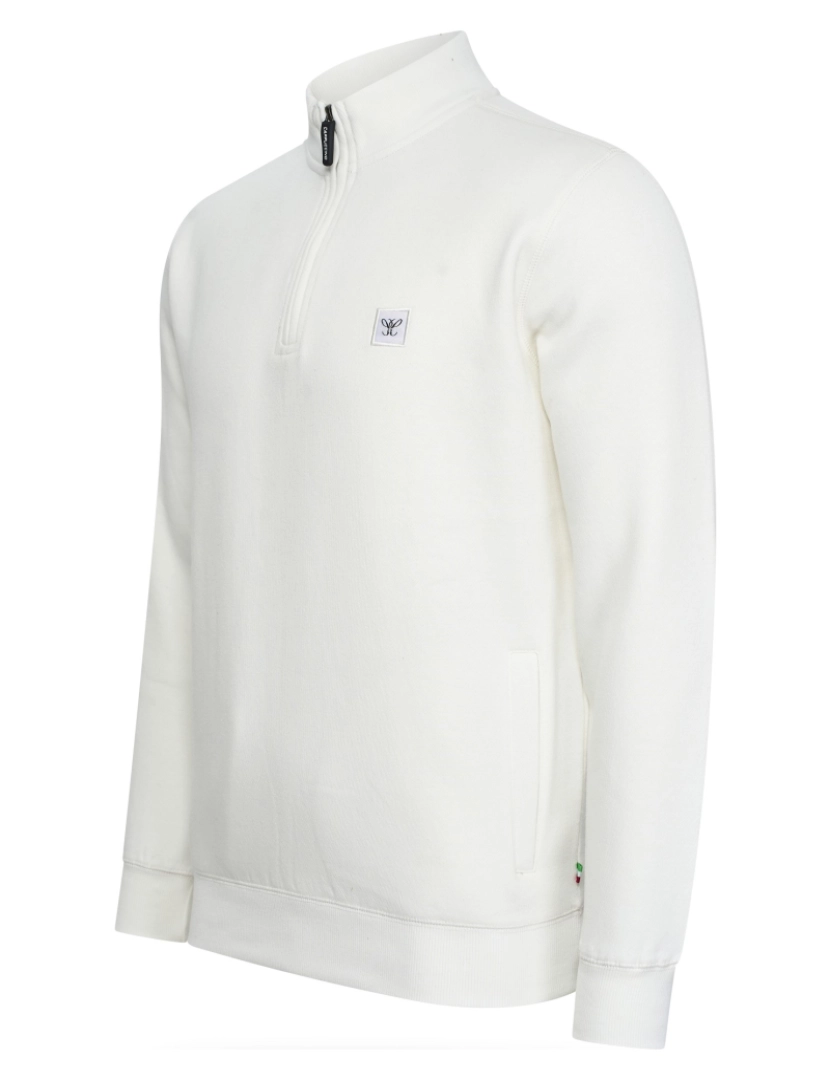 imagem de Cappuccino Italia Zip Sweater Wit Branco1