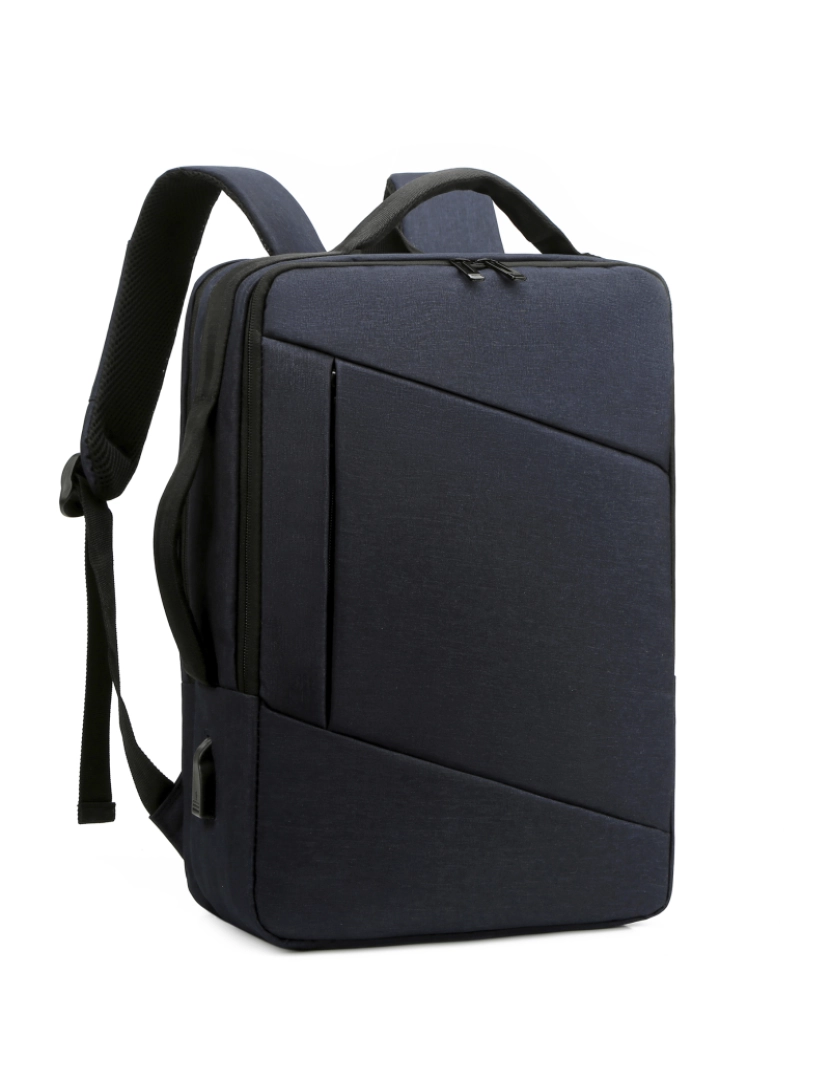 imagem de DAM Mochila para laptop com interface de carregamento USB. 30x13x42 cm. cor da Marinha2