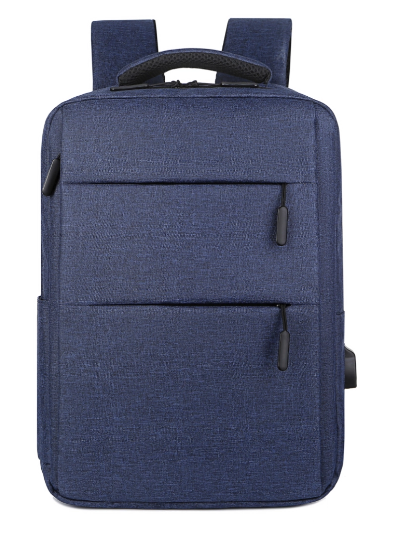 DAM - DAM Mochila para laptop com interface de carregamento USB. 30x13x44 cm. cor da Marinha