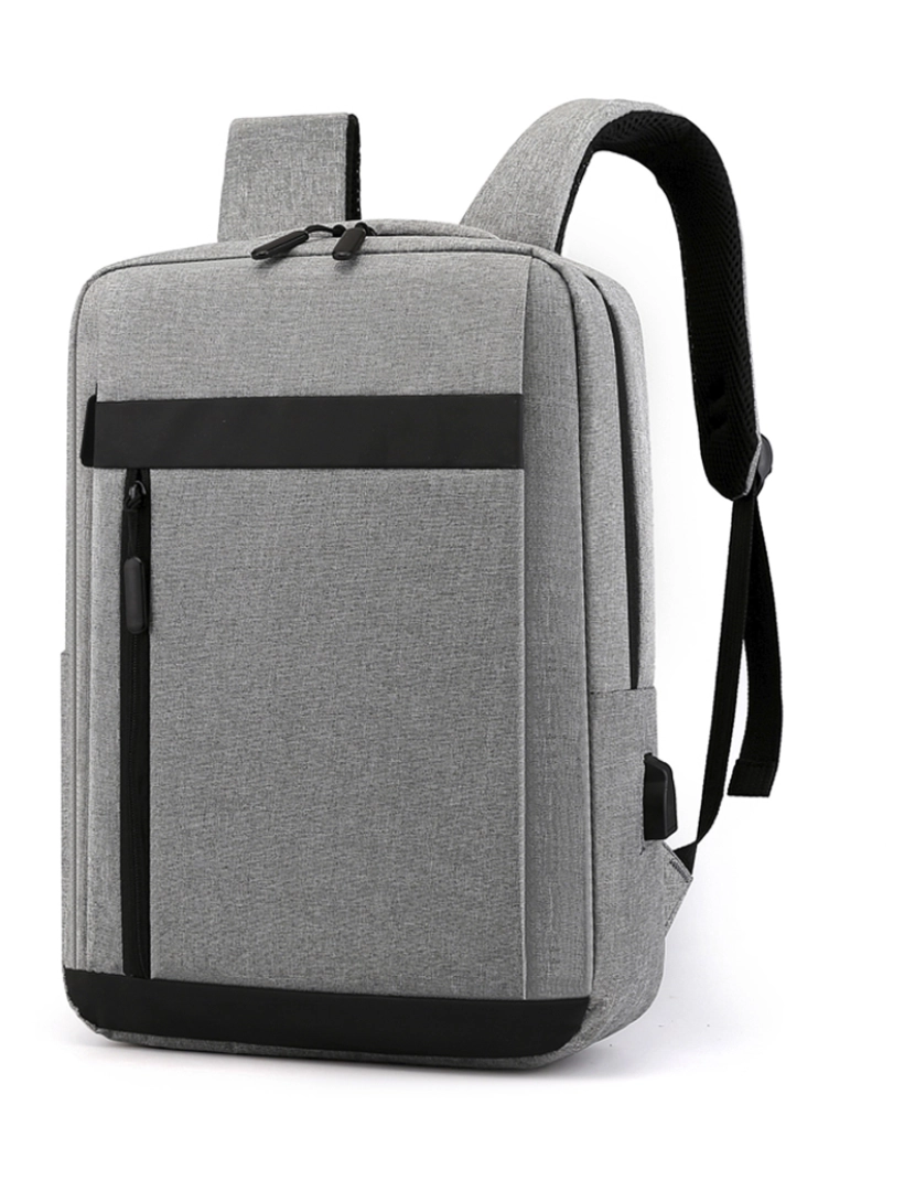 imagem de DAM Mochila para laptop com interface de carregamento USB. 28x11x40 cm. Cor cinzenta2