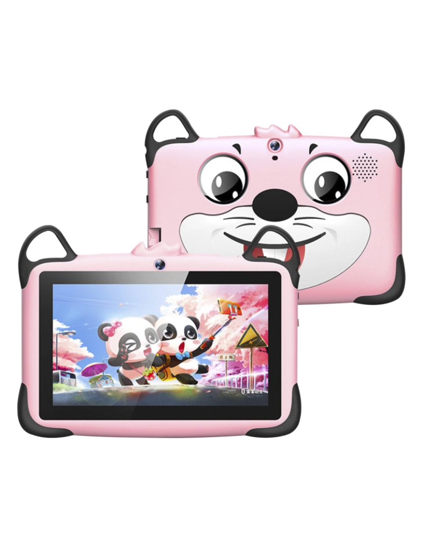 DAM - DAM Tablet infantil K717 WiFi. Sistema operacional Android 7. Tela de 7'' 1024x600px. MTK Dual Core 1 GB de RAM + 8 GB. Câmera dupla. 19,9x1,3x13,2 cm. Cor rosa