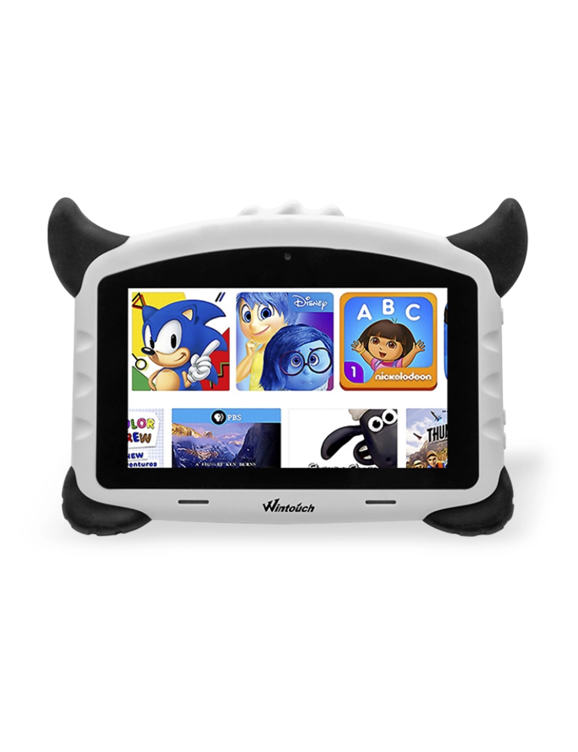 DAM - DAM Tablet infantil K702 WiFi. Sistema operacional Android 7. Tela 7'''' 1024x600px. MTK 6735 Quad Core 1,5 GB de RAM + 16 GB. Câmera dupla. 20x2x18,5cm. Cor branca