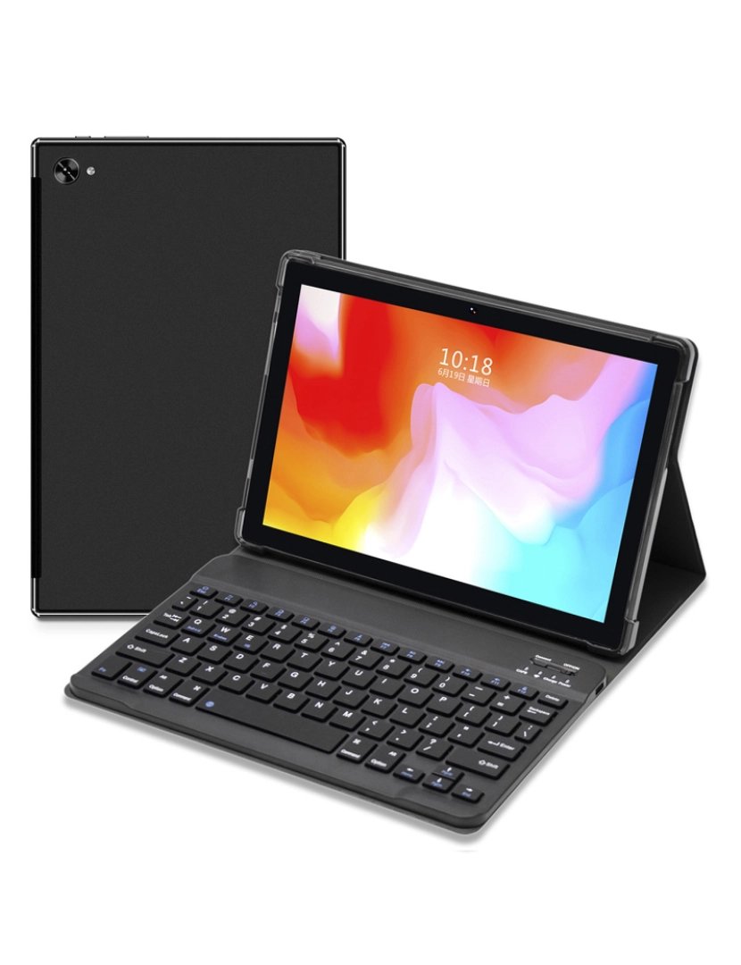 DAM - DAM Tablet A10 4G Wi-Fi. Sistema operacional Android 11. Tela de 10'' 1980x1200px. MTK 6762 4 GB de RAM + 64 GB. Câmera dupla 5 + 13mpx. 24,3x9,4x17,1 cm. Cor preta