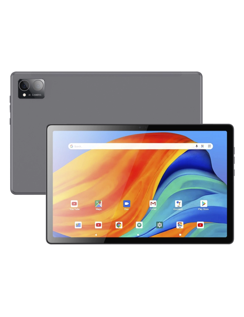 imagem de DAM Tablet Wi-Fi 4G. Sistema operacional Android 13. Tela de resolução 2K de 10,3''''. UNISOC T616, ARM-Cortex de núcleo octa 6 GB de RAM + 128 GB. Câmera dupla 5 + 13mpx. 24,3x0,82x16,2 cm. Cor preta1