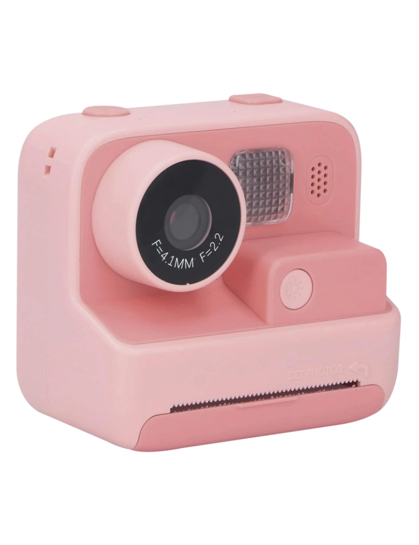 DAM - DAM Câmera digital K27 com fotos de 40mpx e vídeo FHD para crianças. Impressão instantânea de suas fotos favoritas. Com flash. 9x5,5x8 cm. Cor rosa