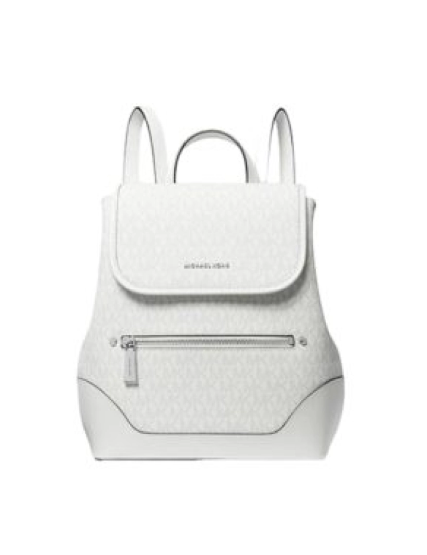 imagem de Michael Kors Mochila Harrison Branco Alumínio1