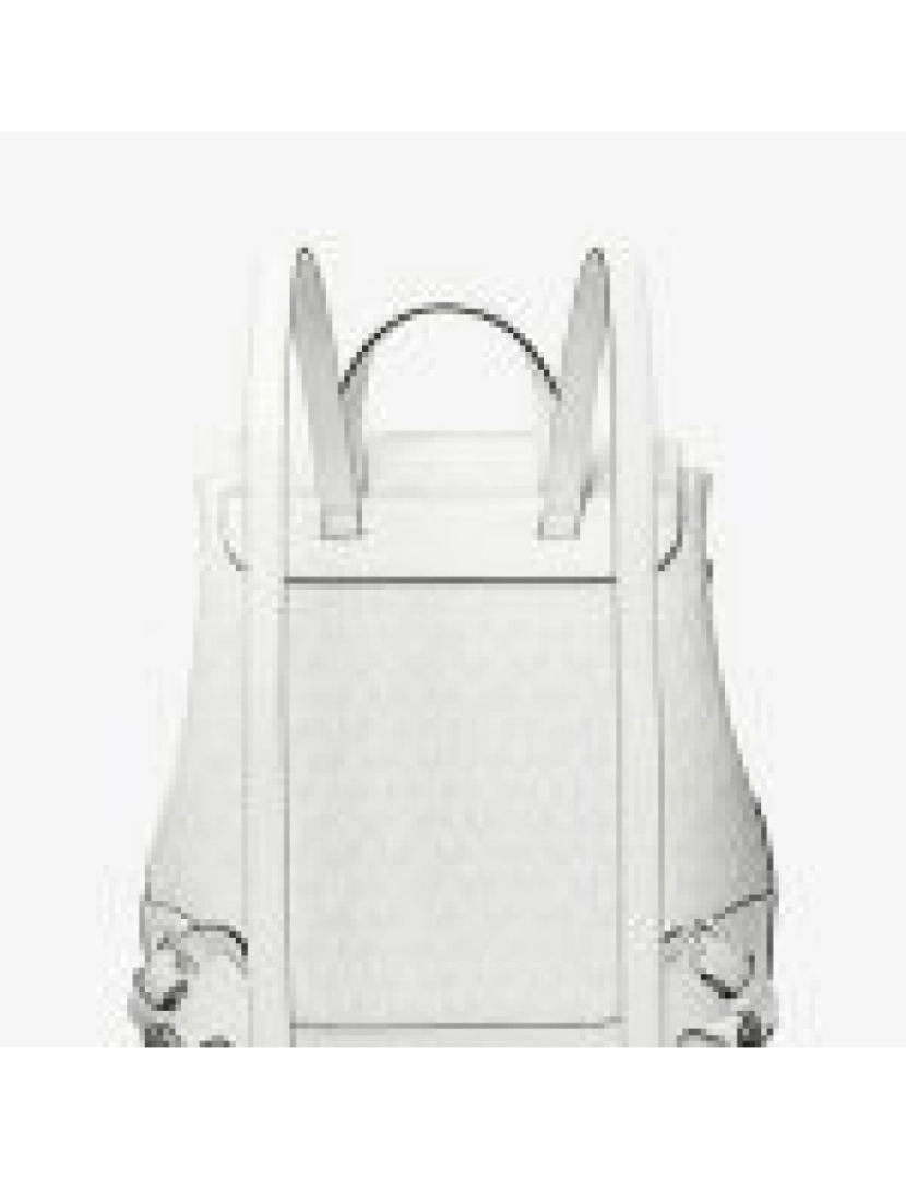 imagem de Michael Kors Mochila Harrison Branco Alumínio2