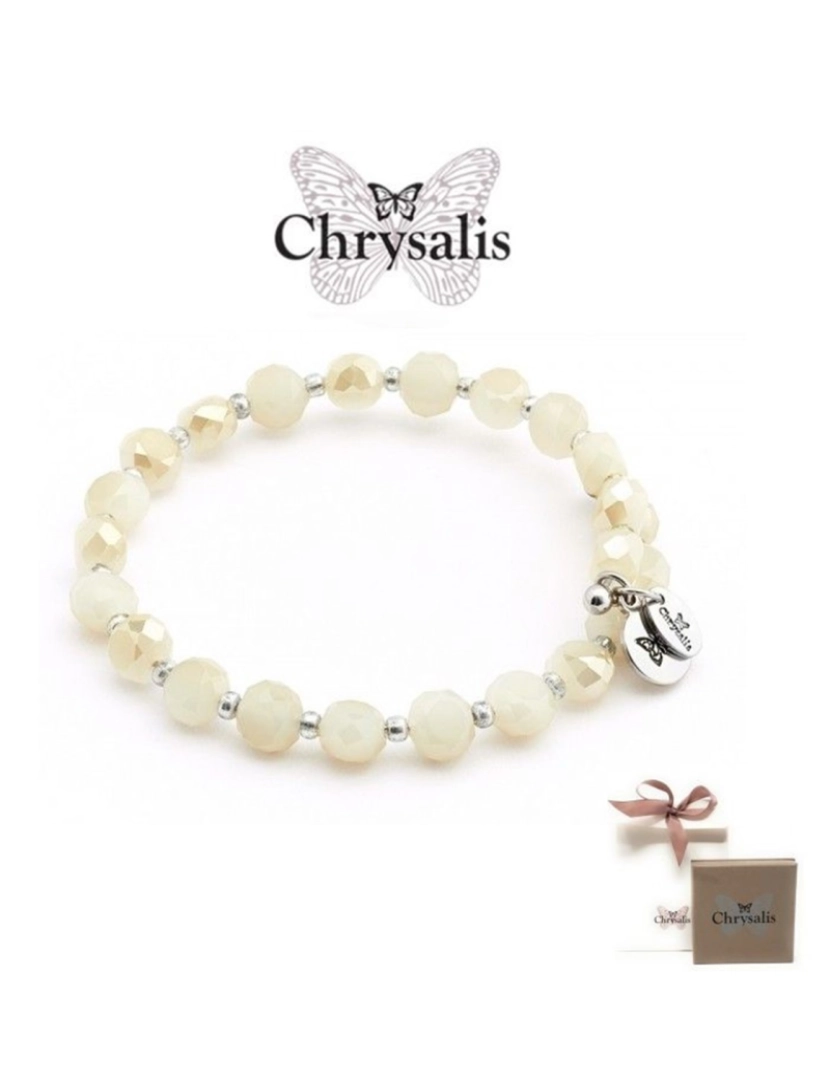 imagem de Pulseira Chrysalis Gaia Rainbow  White Cream Tamanho Adaptável1