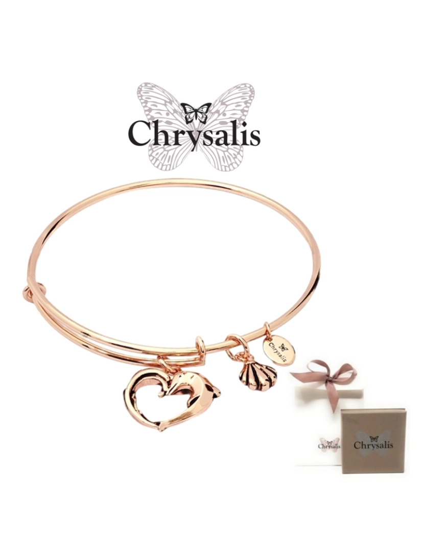 imagem de Pulseira Chrysalis Aphrodites Heart   Rose Gold  Tamanho Adaptável1