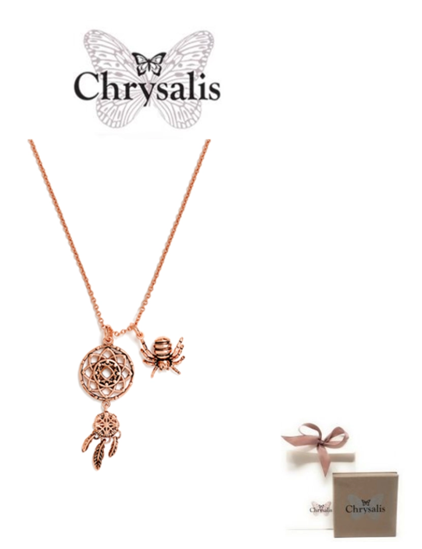 imagem de Colar Chrysalis Dream Catcher  Rosa Gold1