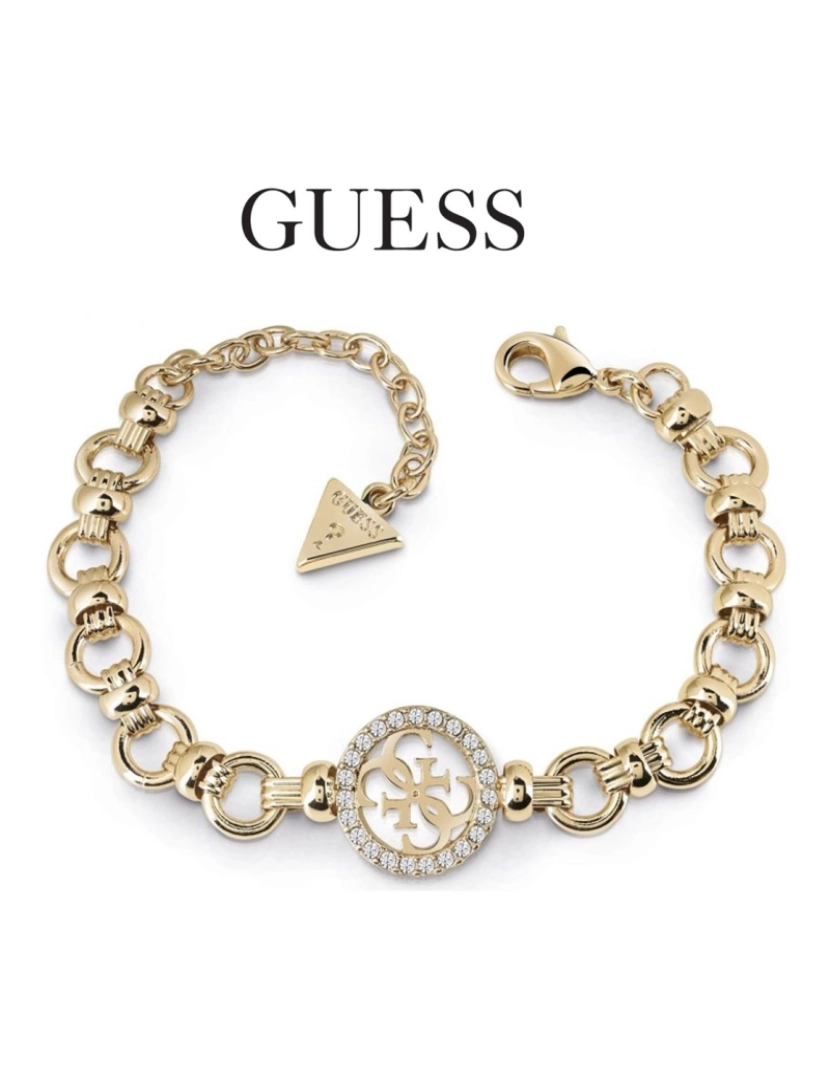 imagem de Guess Pulseira UBBL  Com Cristais Swarovski  Dourado1