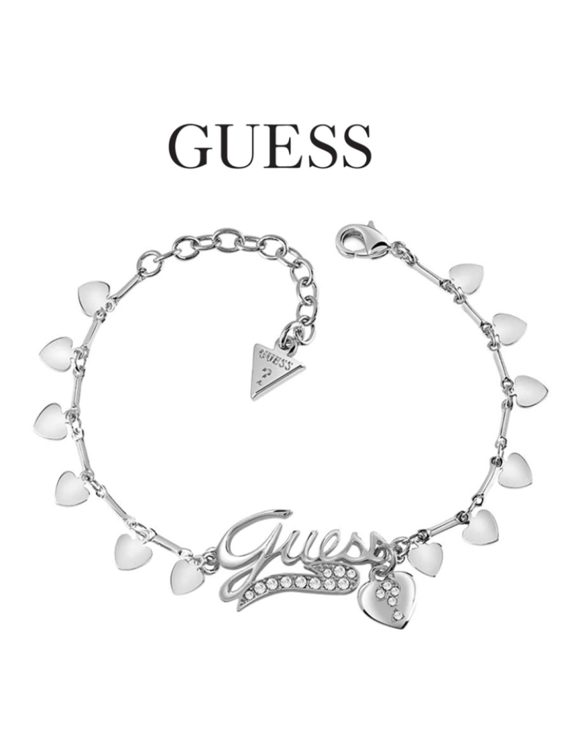 imagem de Guess Pulseira UBBL  Com Cristais Swarovski  Prateado1