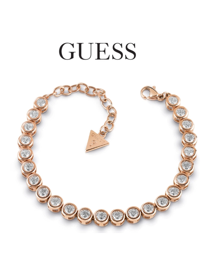 imagem de Guess Pulseira UBB  Com Cristais Swarovski  Rosa Gold1