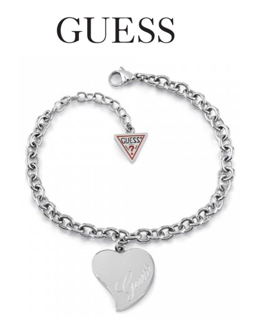 Guess - Guess Pulseira UBBS  Prateado