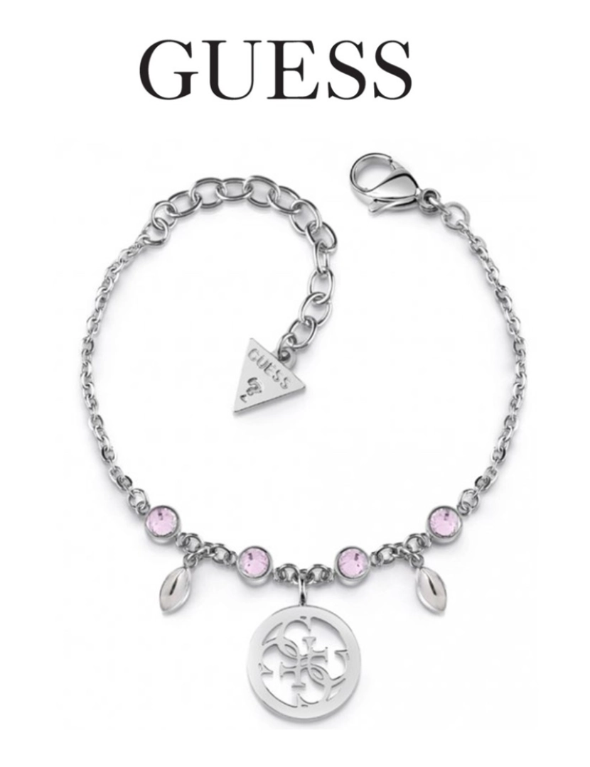 imagem de Guess Pulseira UBBL  Com Cristais Swarovski  Prateado1