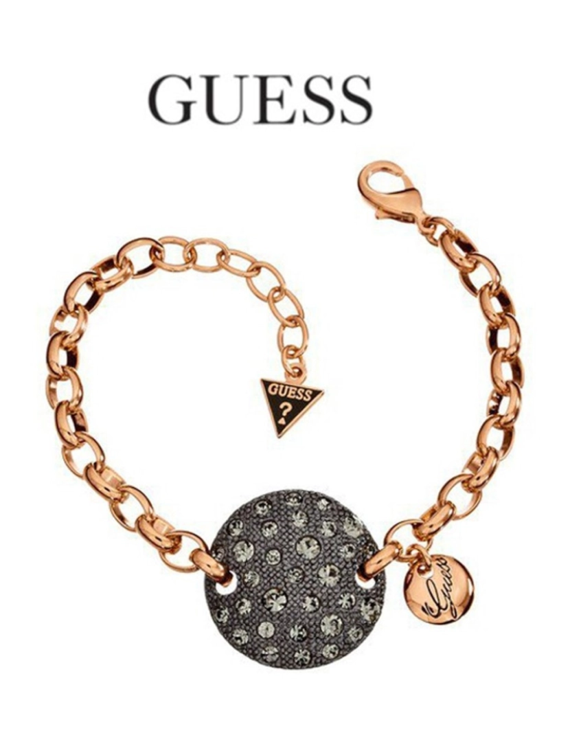 imagem de Guess Pulseira UBB  Rose Gold e Preto1