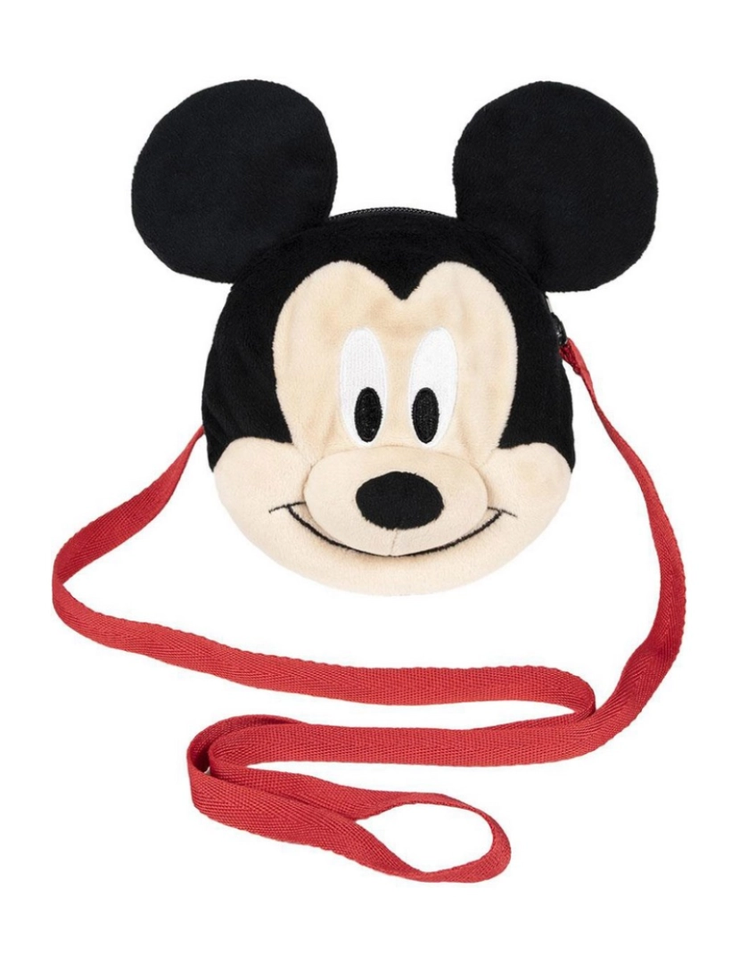 Mickey House - Mala a Tiracolo 3D Mickey Mouse black (18,9 x 21 x 6 cm)