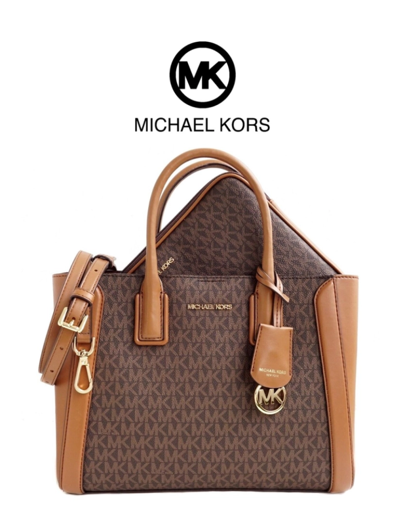 imagem de Michael Kors Conjunto 2 Em 1 Mala de Ombro + Bolsa Ipad 35S2G6KS6B1