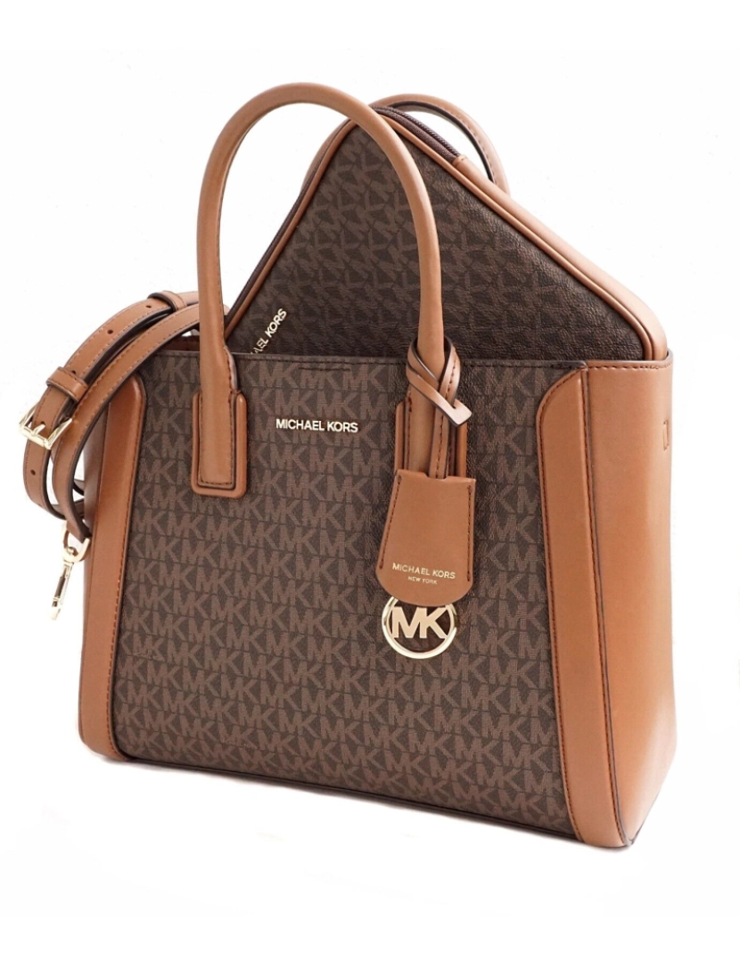 imagem de Michael Kors Conjunto 2 Em 1 Mala de Ombro + Bolsa Ipad 35S2G6KS6B2