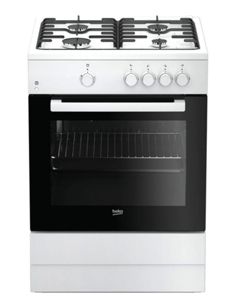 Beko - Fogareiro a Gás BEKO FSG62000DWL Preto/Branco