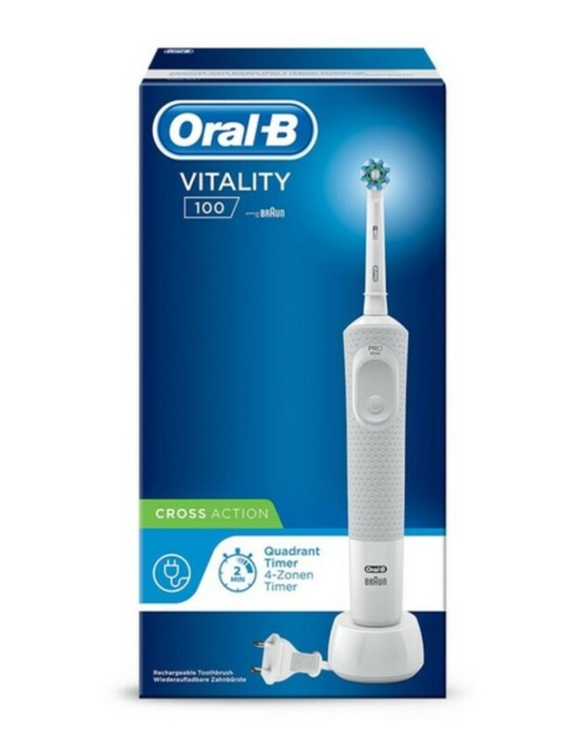 imagem de Escova de Dentes Elétrica Oral-B 100 CrossAction (1 Peça)2