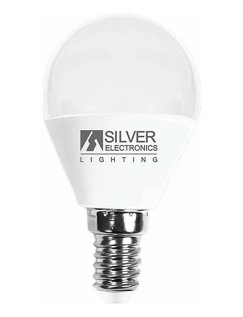 Silver Electronics - Lâmpada LED esférica Silver Electronics E14 7W Luz quente