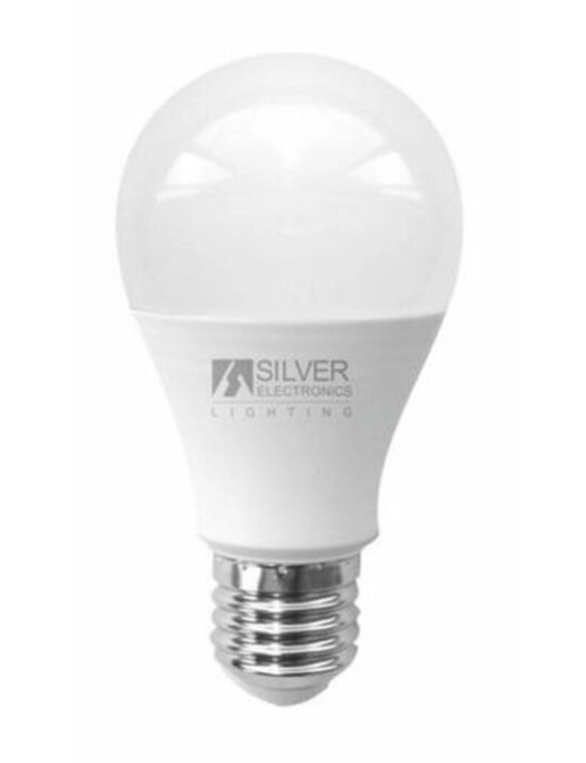 Silver Electronics - Lâmpada LED esférica Silver Electronics ECO E27 15W Luz branca
