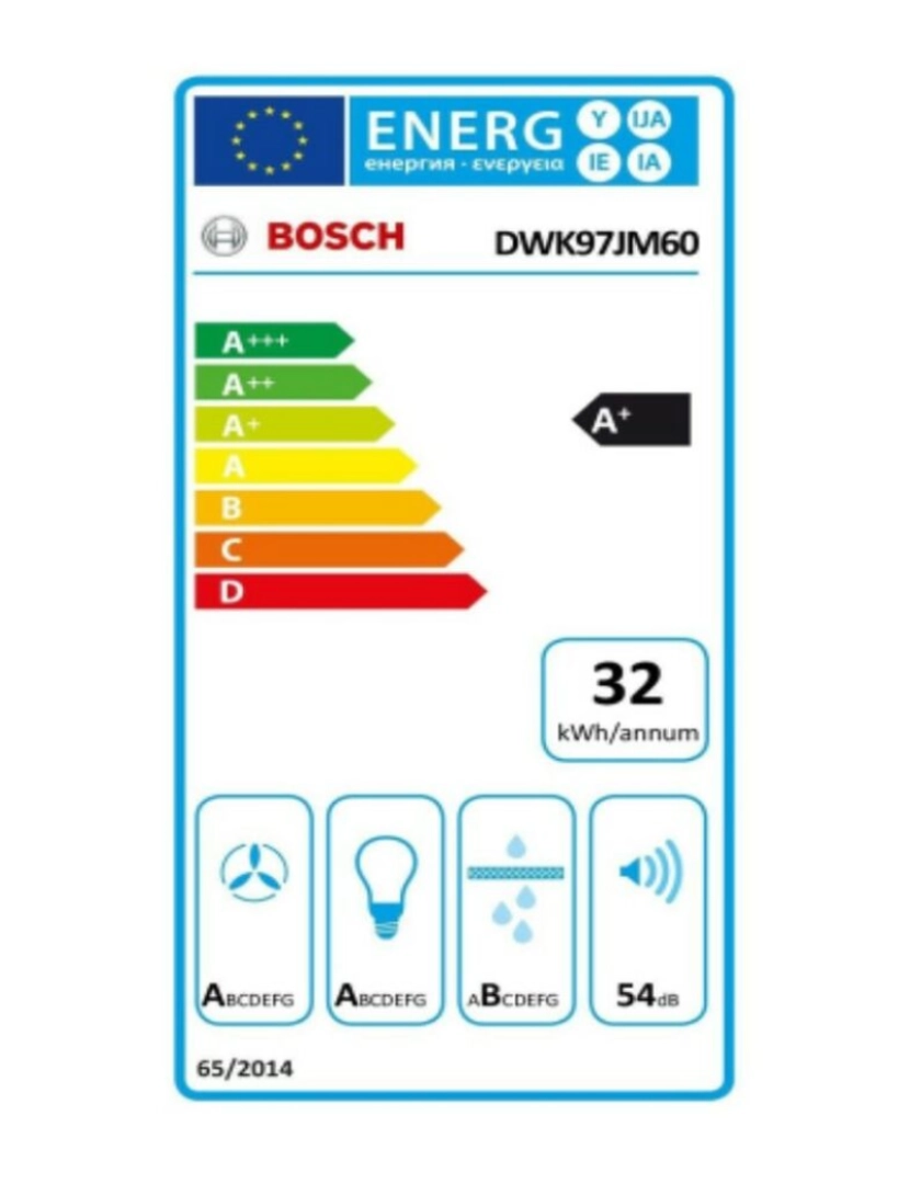 imagem de Extrator Convencional BOSCH DWK97JM60 90 cm 730 m3/h 143 W A+ Preto Prateado2