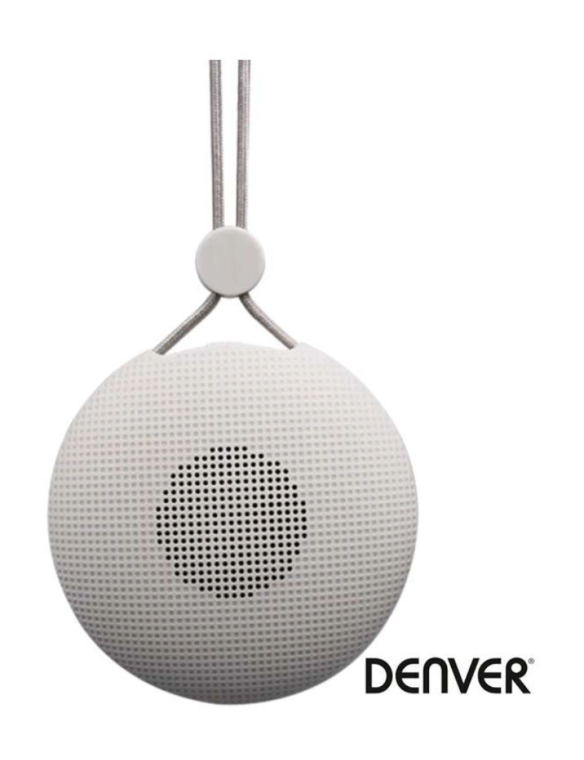 Denver - Coluna Bluetooth Portátil Bat/Mp3 Cinza               