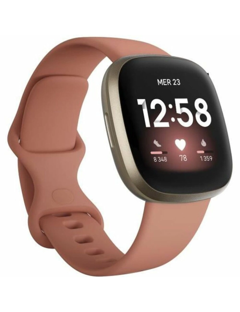 Fitbit - Smartwatch Fitbit Versa 3 Ouro Rosa