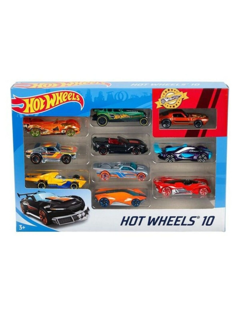 Hot Wheels - Playset de Veículos Hot Wheels Metal (10 Pcs)