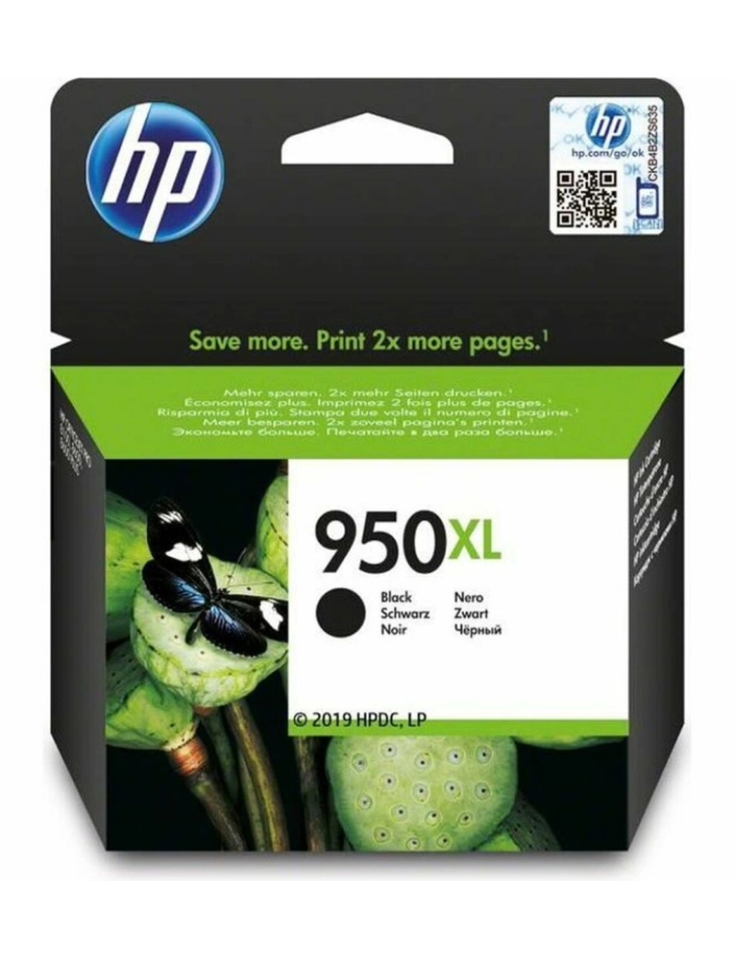 HP - Tinteiro de Tinta Original HP 950XL Preto