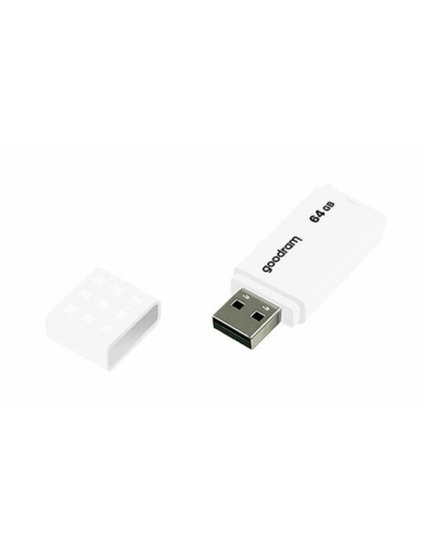 Goodram - Memória USB GoodRam UME2-0640W0R11 64 GB Branco Preto 64 GB