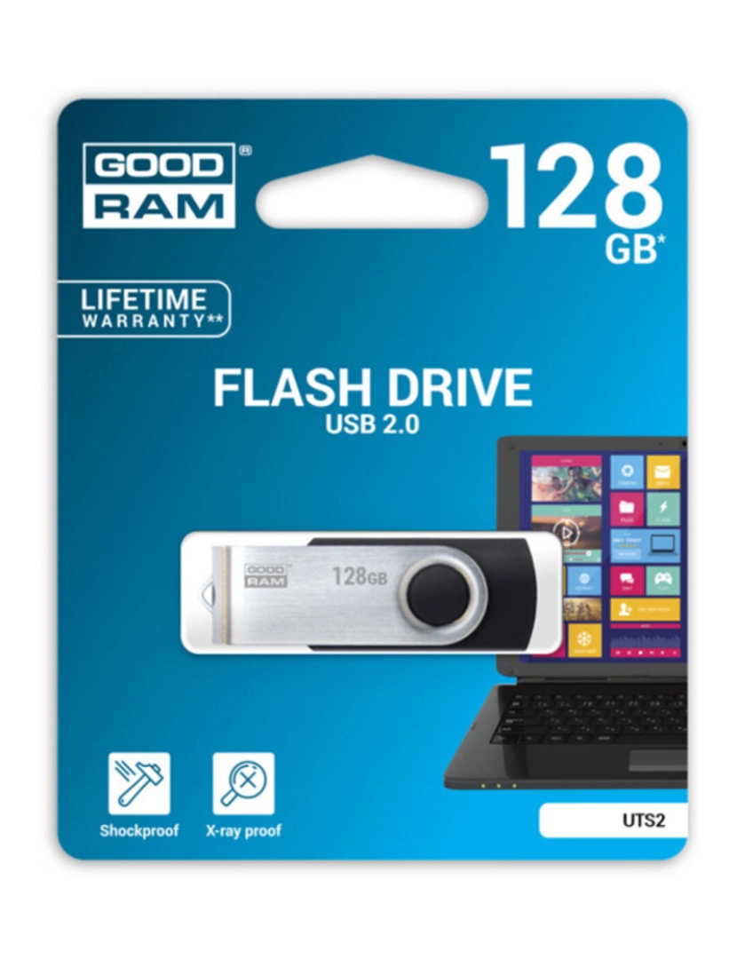 Goodram - Pendrive GoodRam UTS2 USB 2.0 Preto