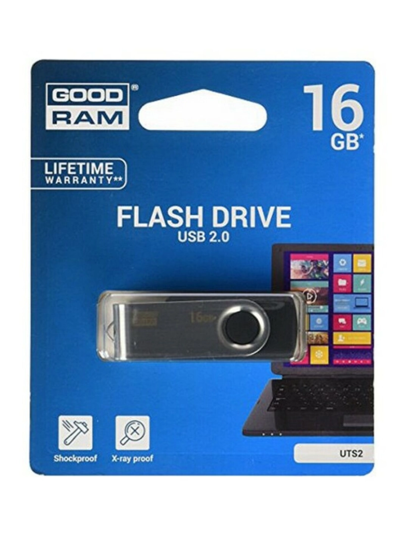 imagem de Pendrive GoodRam UTS2 USB 2.0 Preto2