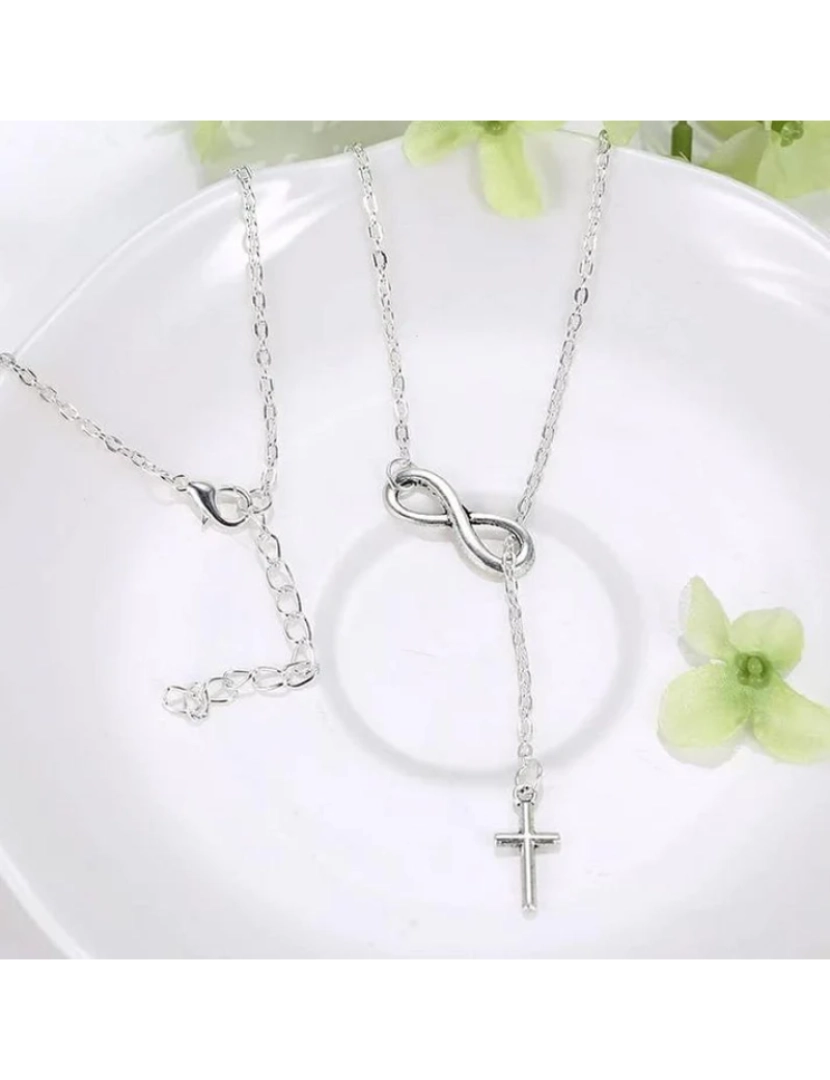 imagem de Mão Hamsa Ouro e Mão Prata de Fátima Hamsa Dainty Pendente Proteção Choker2