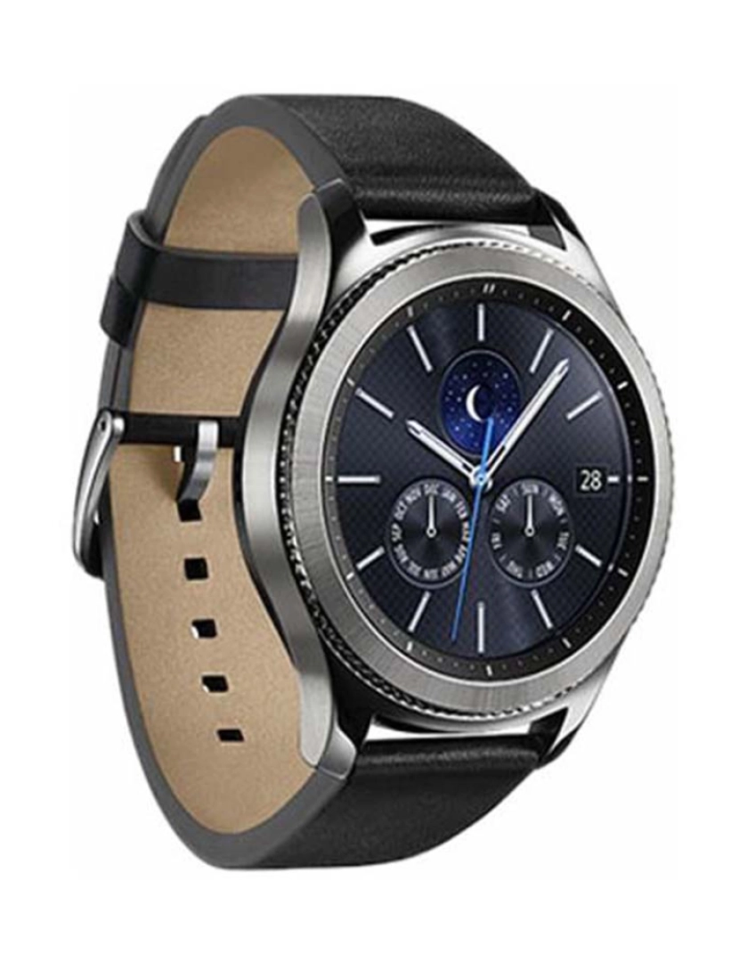 Samsung - Samsung Gear S3 Classic R770 Mostrador: Silver  Pulseira: Leather Black  Grau B