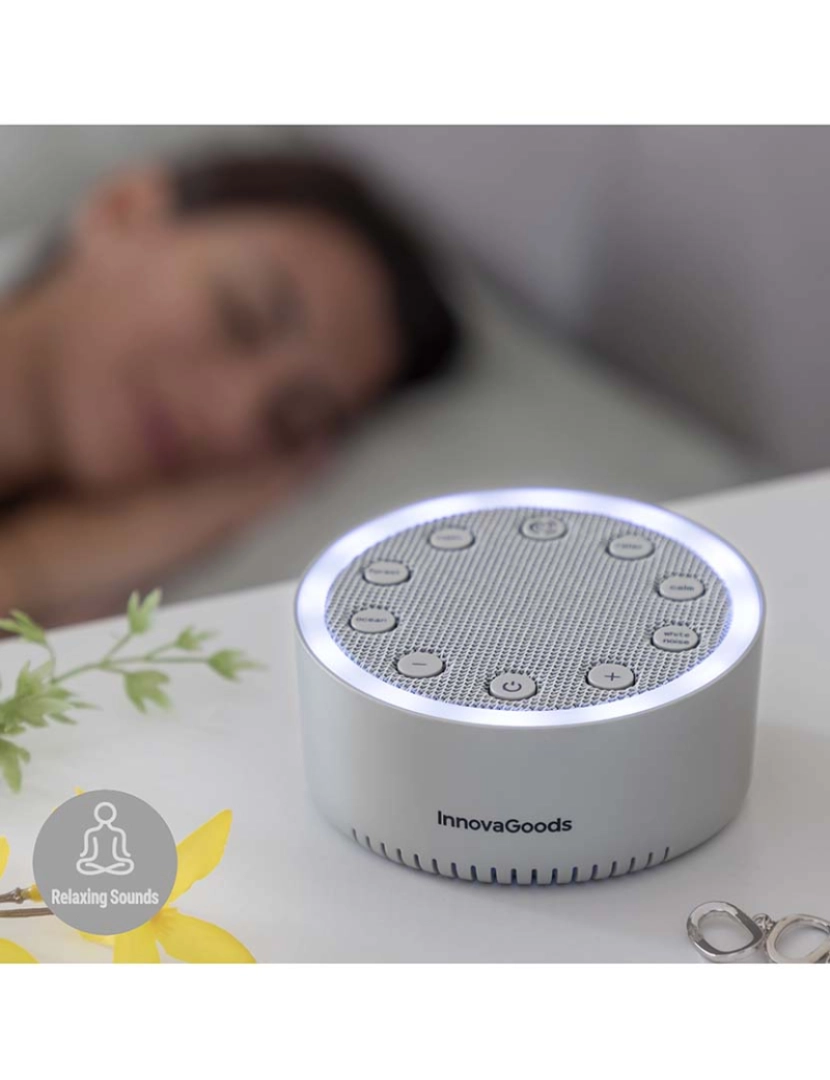 Innovagoods - Máquina de Dormir com Ruído Branco Slewel InnovaGoods