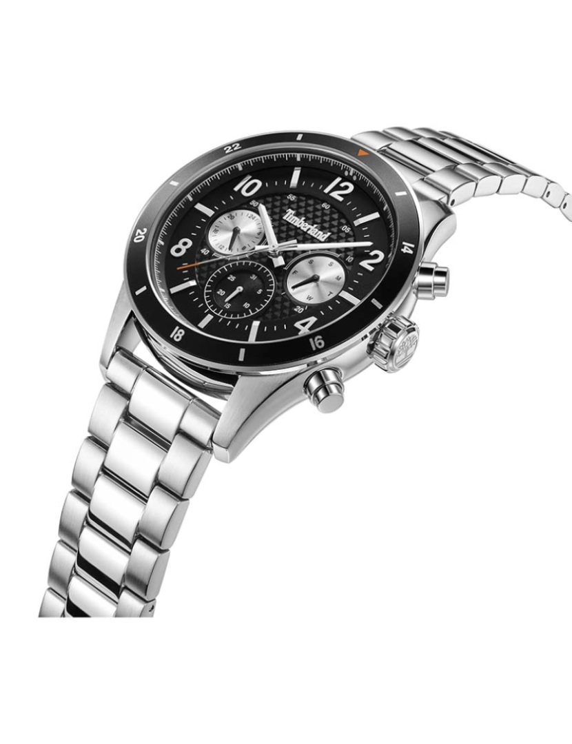 imagem de Relógio Homem Hooksett Multifunções Mostrador Preto Bracelete Aço3