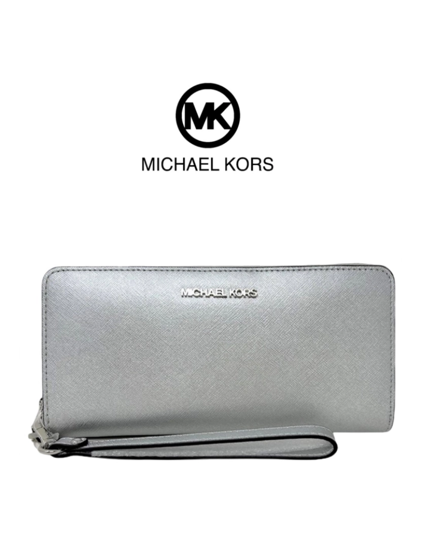 imagem de Michael Kors Carteira Prateada 35H1Stve9M1