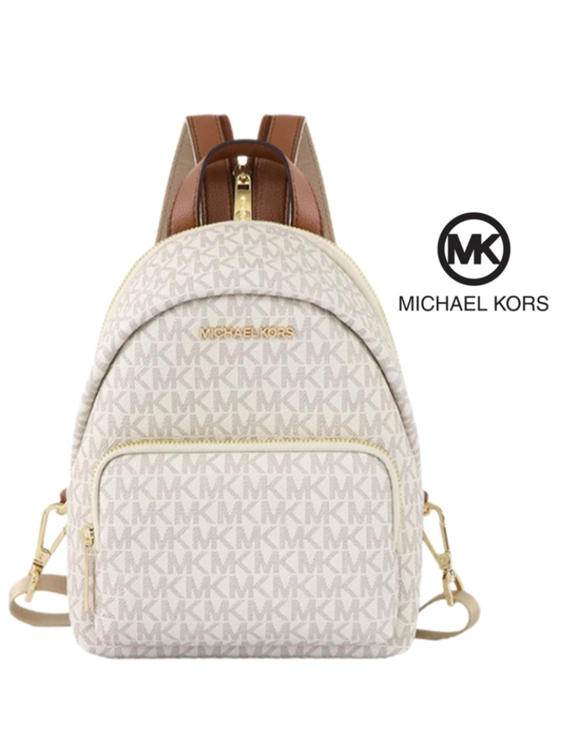 Michael Kors Mochila 35T0Gerb5B Vanilla Michael Kors ClubeFashion